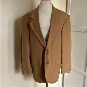 Vintage Oscar de la Renta Men's Tailored Wool & Cashmere Blend Blazer 44R